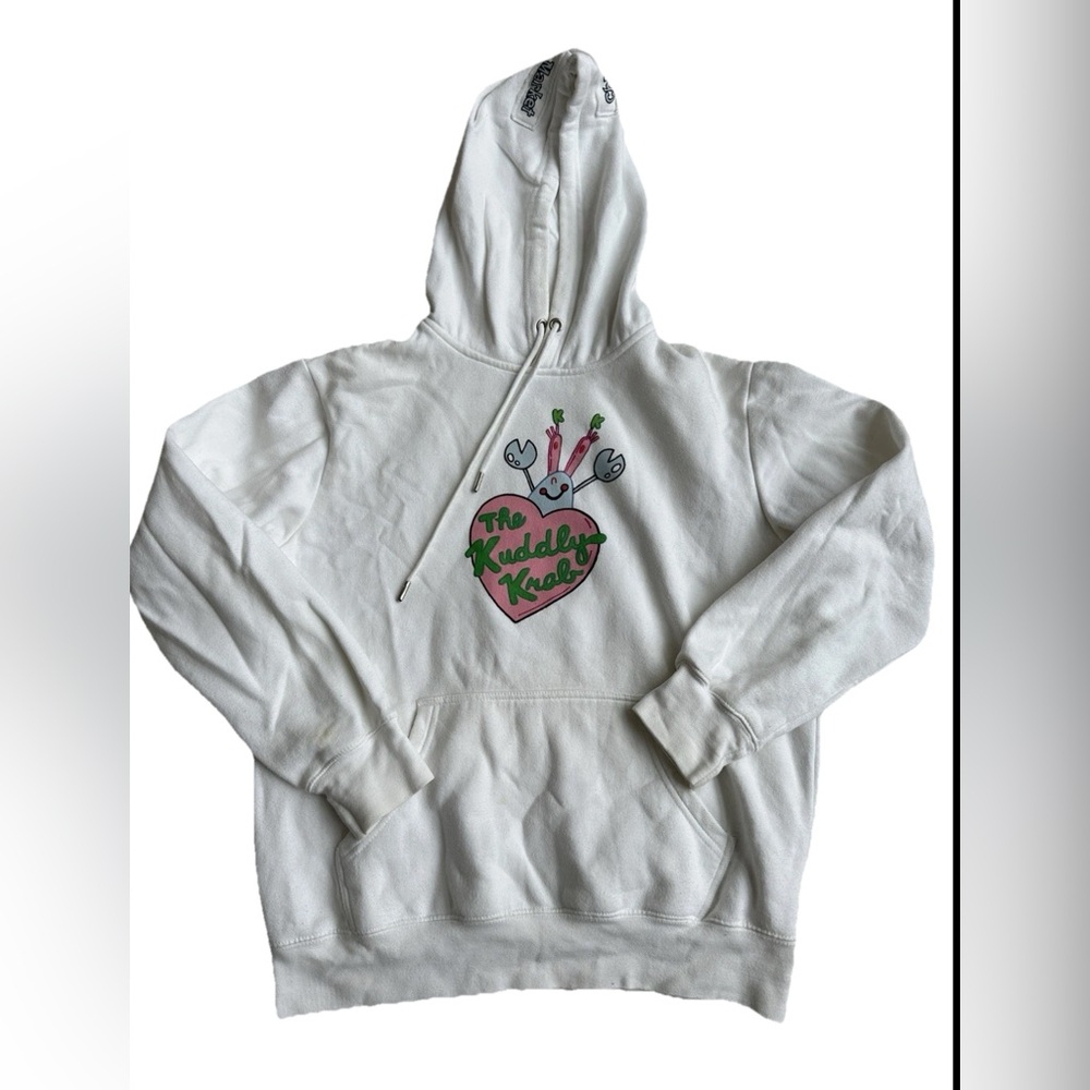 Chinatown Market x SpongeBob SquarePants "The Kuddly Krab" white hoodie Size S